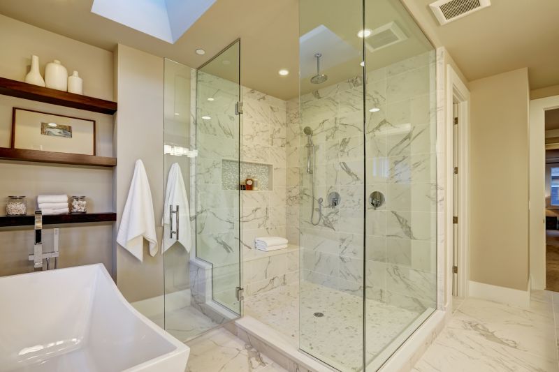 Elegant Shower with Glass Doors