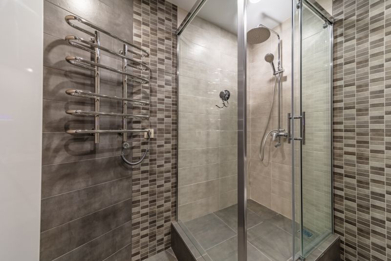 Contemporary Shower with Frameless Glass